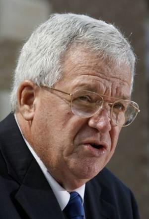 File photo of Dennis Hastert announcing that he will &hellip;