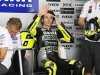 Yamaha MotoGP rider Rossi of Italy waves as he prepares during a pre-season test in Sepang