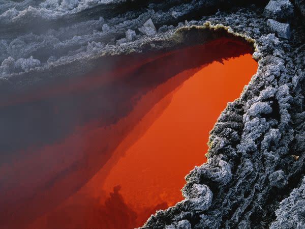 Liquid Lava on Mount Etna