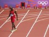 Lashawn Merritt of the U.S. leaves the track after failing to finish his men's 400m round 1 heat at the London 2012 Olympic Games at the Olympic Stadium