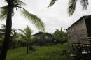 Empty houses are seen at "El Canal" neighbourhood as their inhabitants head to shelters before Hurricane Otto arrives in Bluefields, Nicaragua on November 24, 2016