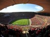 Fans watch match game during the 2010 World Cup match at Soccer City Stadium in Soweto