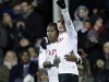 Fulham's Rodallega celebrates after scoring against Newcastle United during their English Premier League soccer match at Craven Cottage in London