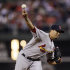 St. Louis Cardinals' Kyle Lohse pitches in the first inning of a baseball game against the Philadelphia Phillies, Monday, Sept. 19, 2011, in Philadelphia. (AP Photo/Matt Slocum)