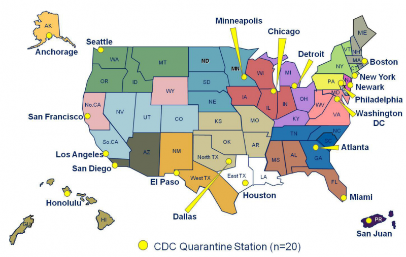 cdc quarantine stations map ebola