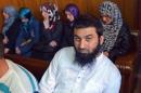 Ahmed Mussa sits inside a court as 12 Bulgarian men, most of them Muslim prayer leaders, and one woman are charged for preaching radical Islam, in Pazardzhik