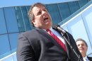 New Jersey Gov. Chris Christie speaks at a news conference in Atlantic City N.J. at the soon-to-open Revel casino resort on March 27, 2012. Christie has invited Bruce Springsteen to perform at the new Revel casino on Labor Day weekend. (AP Photo/Wayne Parry)