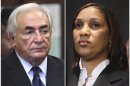 FILE - This combo made from file photos shows former International Monetary Fund leader Dominique Strauss-Kahn on June 6, 2011, left, and Nafissatou Diallo on July 28, 2011, in New York. Diallo's sexual assault lawsuit against the former IMF leader could wrap up as soon as Monday, Dec. 10, 2012, in a quiet deal. A person familiar with the case tells The Associated Press the court date concerns a possible settlement. (AP File Photos)