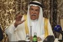 Saudi Arabia's Oil Minister al-Naimi gestures as he attends a joint news conference in Doha