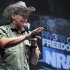 FILE - In this May 1, 2011, file photo, musician and gun rights advocate Ted Nugent addresses a seminar at the National Rifle Association's 140th convention in Pittsburgh. Nugent said he was insulted by the cancellation of his planned concert at an Army post over his comments about President Barack Obama. Commanders at the Fort Knox, Ky., post nixed Nugent's segment of a June concert after the rocker and conservative activist said at a recent National Rifle Association meeting that he would be "dead or in jail by this time next year" if Obama is re-elected. (AP Photo/Gene J. Puskar, File)