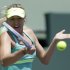 Maria Sharapova, of Russia, returns to Jelena Jankovic, of Serbia, during the semifinals of the Sony Open tennis tournament in Key Biscayne, Fla., Thursday, March 28, 2013. (AP Photo/Alan Diaz)