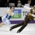 Meryl Davis and Charlie White, of the United States, perform during the ice dance short dance at the World Figure Skating Championships Thursday, March 14, 2013, in London, Ontario. (AP Photo/Darron Cummings)
