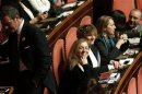 Newly elected senators of the 5-Star Movement attend a debate at the Senate in Rome