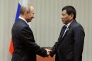 Russian President Putin and Philippine President Duterte attend meeting on sidelines of APEC Summit in Lima