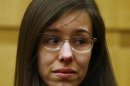 Jodi Arias looks at her family after being found of guilty of first-degree murder in the gruesome killing of her one-time boyfriend, Travis Alexander, in their suburban Phoenix home, Wednesday, May 8, 2013, in Phoenix. (AP Photo/The Arizona Republic, Rob Schumacher, Pool)