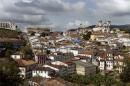 View of the colonial city of Ouro Preto, in Minas Gerais, Brazil on June 19, 2014