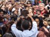 President Barack Obama greets supporters after speaking near the Brent Spence Bridge in Cincinnati, Thursday, Sept. 22, 2011, , regarding his American Jobs Act Now legislation. (AP Photo/Pablo Martinez Monsivais)