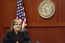 Judge Debra Nelson speaks to the jury before they continued deliberating in Sanford