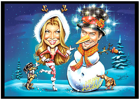 Beckham Christmas Card on Celebrity Christmas Cards    Nik The Web Chick   Q102   All The Hits