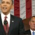 House Speaker John Boehner listens as President Barack Obama delivers his State of the Union address in front of a joint session of Congress Tuesday, Jan. 24, 2012, at the Capitol in Washington. (AP Photo/Saul Loeb, Pool)