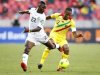 Ghana's Wakaso and Mali's Keita fight for the ball during their African Nations Cup soccer match in Port Elizabeth