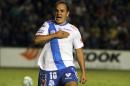Cuauhtemoc Blanco, pictured celebrating after scoring for Puebla on September 12, 2014, retired from football in April before diving into politics