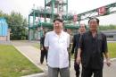North Korean leader Kim Jong Un visits the Sunchon Chemical Complex in this undated photo released by North Korea's Korean Central News Agency (KCNA) in Pyongyang