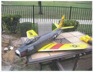 A scale model of a U.S. Navy F-86 Sabre fighter plane is seen in a handout photo released by the U.S. Justice Department after the photo was submitted to U.S. District Court in Massachusetts as part of a criminal complaint and affidavit filed by the Federal Bureau of Investigation in Boston, September 28, 2011. The complaint accuses Massachusetts resident Rezwan Ferdaus, 26, a U.S. Citizen, of plotting to attack the U.S. Pentagon and U.S. Capitol by using remote-controlled aircraft filled with plastic explosives. According to the Justice Department the aircraft shown in the photo is not an actual device constructed by the defendant, but is similar to the remote control aircraft he planned to use in attacks on Washington. REUTERS/U.S. Department of Justice/Handout