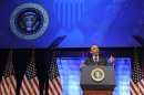 U.S. President Barack Obama speaks at the Planned Parenthood National Conference at the Marriott Wardman Park Hotel in Washington