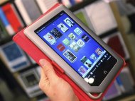 The new Nook Tablet is seen during a demonstration at the Union Square Barnes & Noble in New York