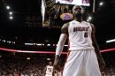 LeBron James, estrella de los Miami Heat, durante un partido reciente.