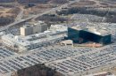 The National Security Agency (NSA) headquarters at Fort Meade, Maryland, as seen from the air, January 29, 2010
