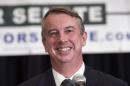 Virginia Republican Senate candidate Ed Gillespie tells his supporters that the race is too close to call at his election night party in Springfield, Va., Wednesday, Nov. 5, 2014. Gillespie is running against Democratic incumbent U.S. Sen. Mark Warner. (AP Photo/Cliff Owen)