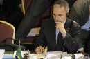 Brazil's Foreign Minister Patriota reacts during a Mercosur trade block foreign ministers' meeting in Montevideo