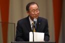 United Nations Secretary General Ban Ki-moon, seen on March 10, 2015 at the United Nations, reported to the Security Council that the mission to the DRC had found seven officers who did not measure up to UN human rights policy