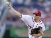 Washington Nationals starting pitcher Stephen Strasburg delivers during the third inning of a baseball game against the Colorado Rockies, Friday, June 21, 2013, in Washington. (AP Photo/Nick Wass)
