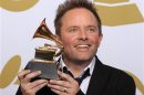 Tomlin poses backstage after winning Best Contemporary Christian Music Album at the 54th annual Grammy Awards in Los Angeles