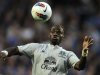 Everton's Saha attempts to control the ball during the English Premier League soccer match against Chelsea at Stamford Bridge in London
