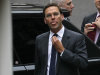 James Murdoch arrives at the Levenson media inquiry to give evidence at the High Court in London, Tuesday, April, 24, 2012. _ Britain's broadcast regulator announced Monday it was investigating email hacking by Rupert Murdoch's Sky News, only minutes before the channel's head of news acknowledged that his station had broken the law and misled a senior judge. An Ofcom spokesman said Monday that the investigation would center on "fairness and privacy issues" stemming from Sky News' admission that it had authorized journalists to hack into email accounts to score exclusives.(AP Photo/Alastair Grant)