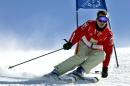 File picture shows Formula One legend Ferrari driver Michael Schumacher skiing during a press day in Madonna di Campiglio, northern Italy on January 17, 2003