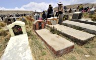 Cemitério na cidade boliviana de El Alto, a 25 km de La Paz