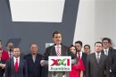 Handout photo of Mexico's President Pena Nieto speaking at XXI Ordinary National Assembly of his party in Mexico City