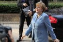 German Chancellor Merkel arrives to attend an informal EU leaders summit in Brussels