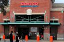 Shoppers are pictured outside a Costco Wholesale store in Los Angeles