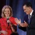 U.S. Republican presidential nominee and former Massachusetts Governor Romney applauds as his wife Ann speaks at a campaign fundraiser in Dallas