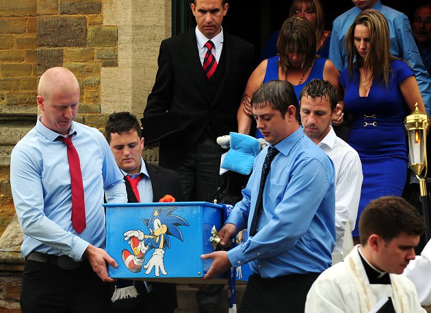 The coffin of Dylan Cecil …