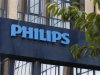The logo of Philips is seen at the company's entrance in Brussels