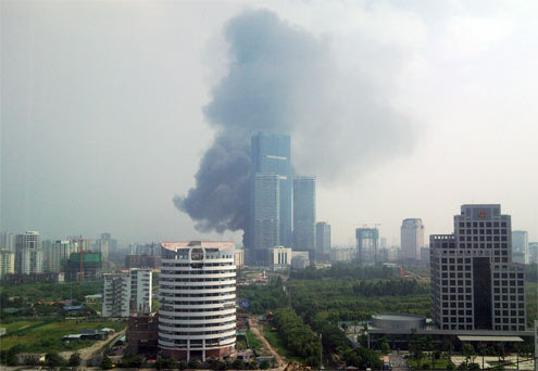 Cháy tại tòa nhà cao nhất Việt Nam  1000530352_Chay-keangnam-7