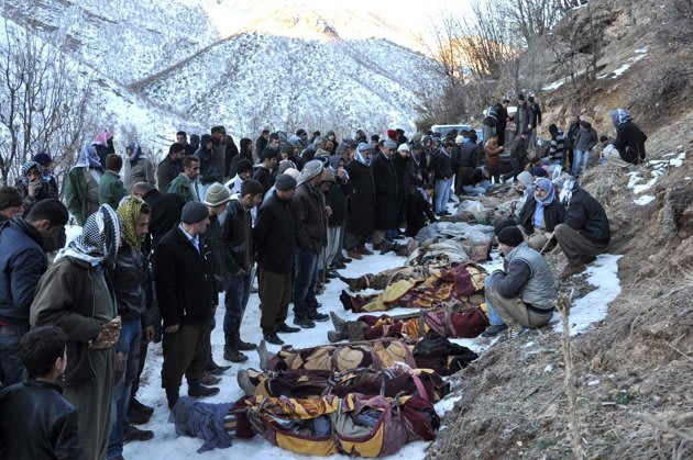 Turkey strike kills 35, Kurds decry "massacre" 2011-12-29T115154Z-01-IST01-RTRIDSP-3-TURKEY-IRAQ-AIRSTRIKE_142903