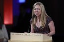 Chelsea Clinton, daughter of former U.S. president Clinton, speaks at closing forum of Clinton Global Initiative 2012 during final day of event in New York